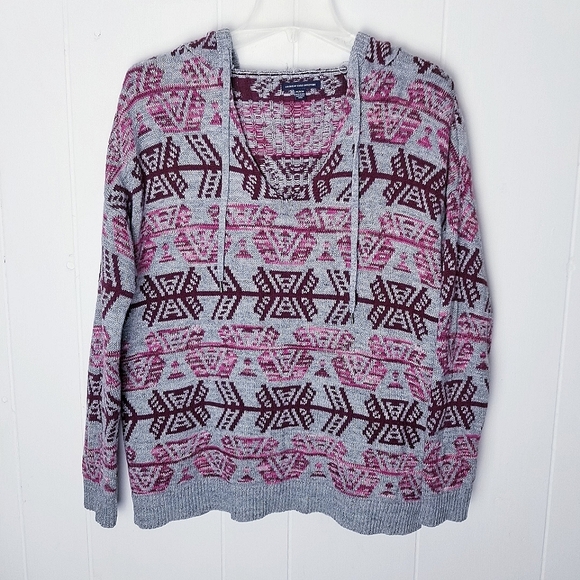 AE Outfitters Baja Southwestern Hooded Sweater - Picture 2 of 11